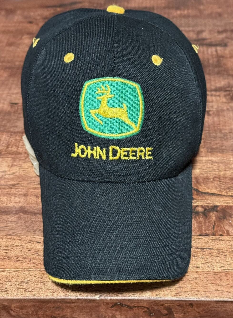 Official John Deere Hat Adjustable Strap Adult Nothing Runs Like A Deere Cap